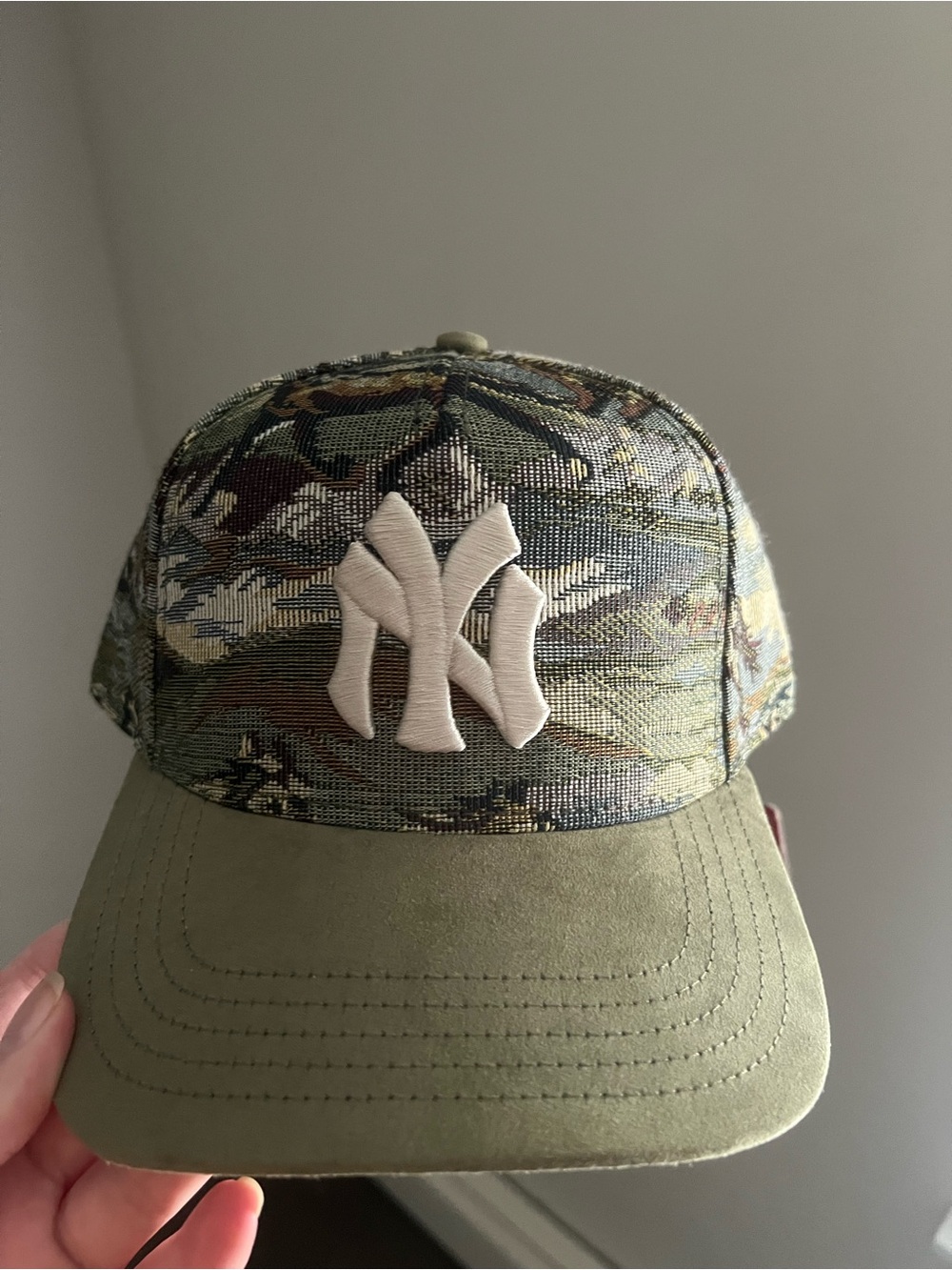 NWT American Needle Olive Camo NY Logo Hat